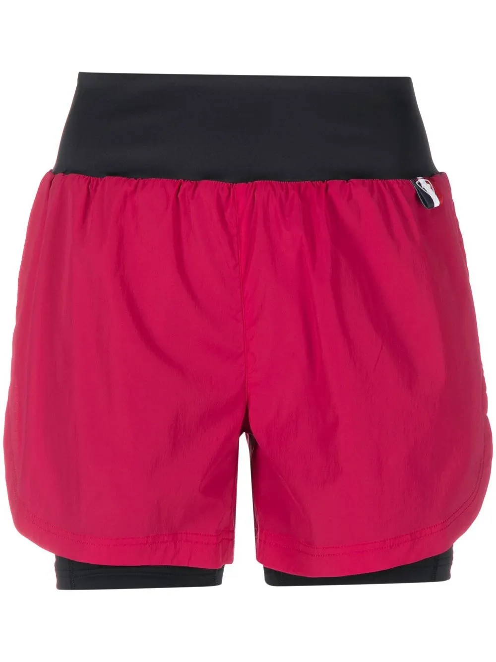

Rossignol colour-block trail shorts - Pink