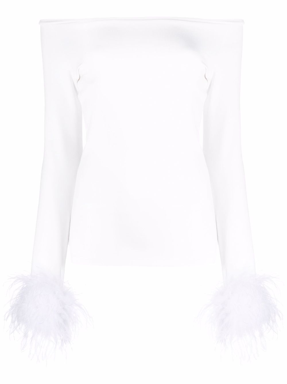 фото Atu body couture feather cuffs off-shoulder top