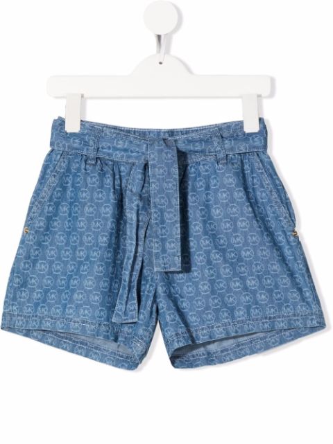 Michael Kors Kids Shorts denim con stampa