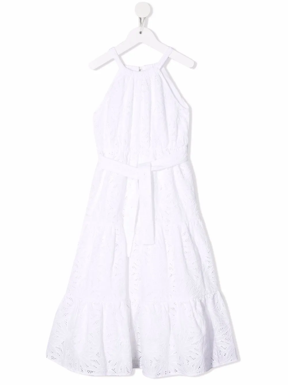 

Michael Kors Kids vestido midi con paneles - Blanco