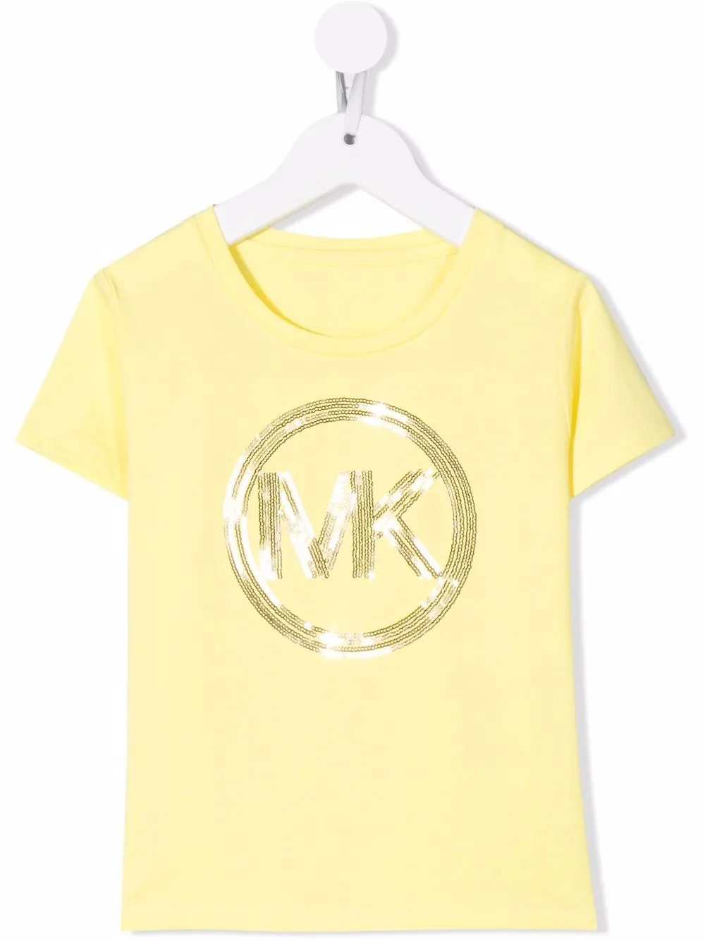 

Michael Kors Kids playera con logo de lentejuelas - Amarillo