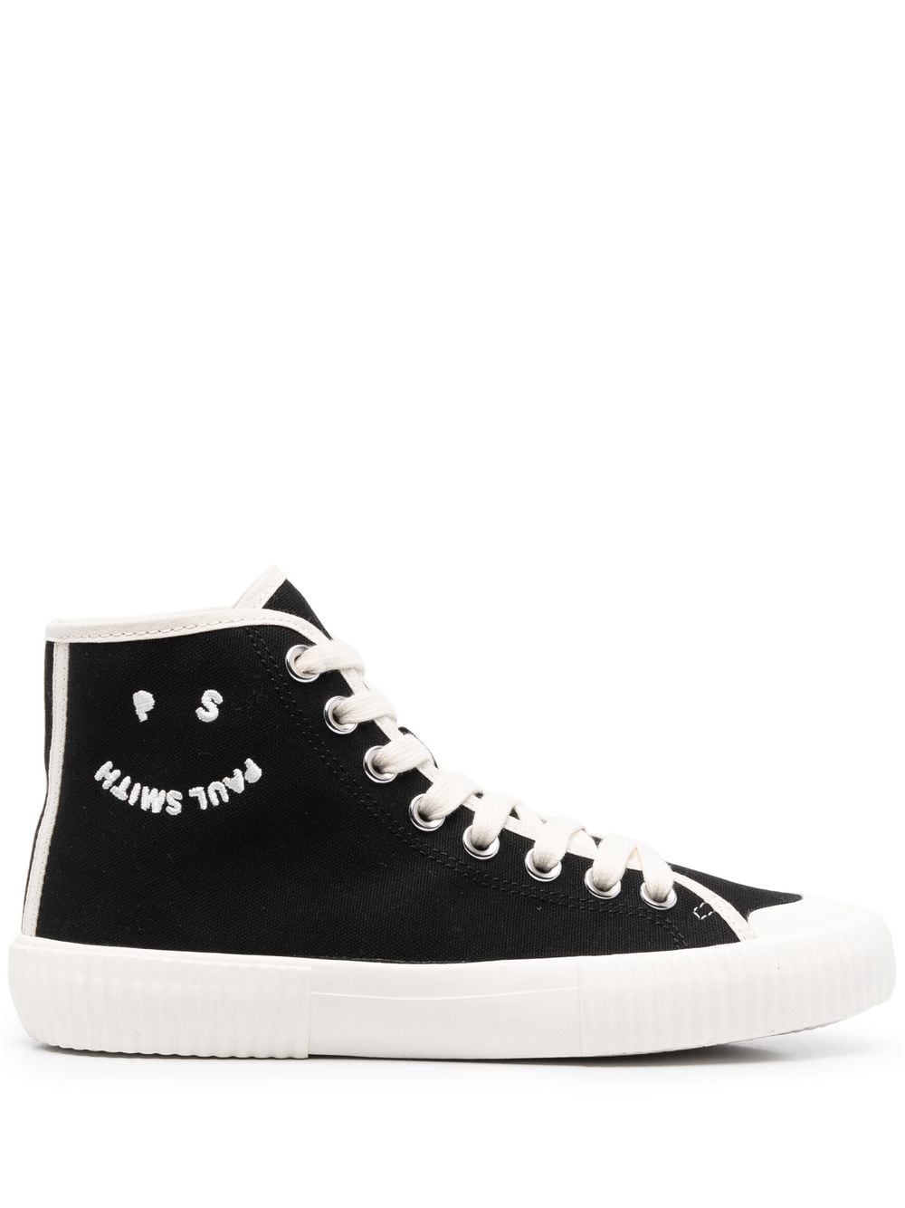 

Paul Smith tenis con agujetas y logo bordado - Negro