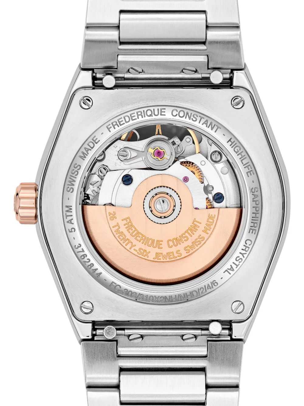  Frederique Constant Highlife Ladies Automatic Heart Beat 34mm   Silber 