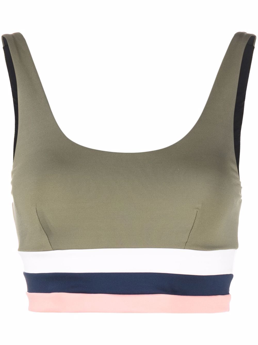 фото The upside papillon daisy striped-edge sports bra