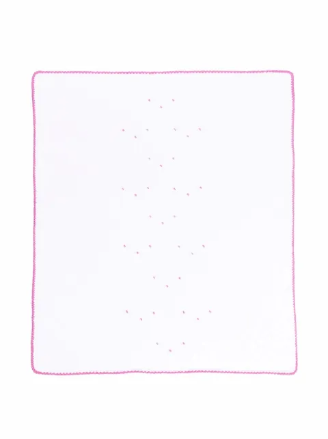 Little Bear embroidered cotton blanket