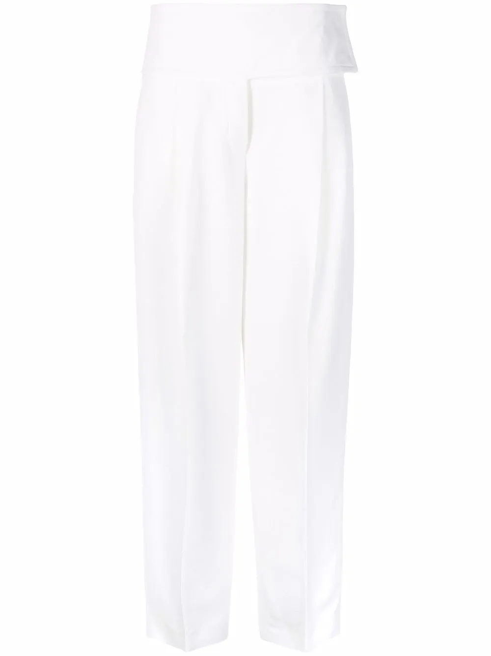 

Jil Sander pantalones rectos con tiro alto - Blanco