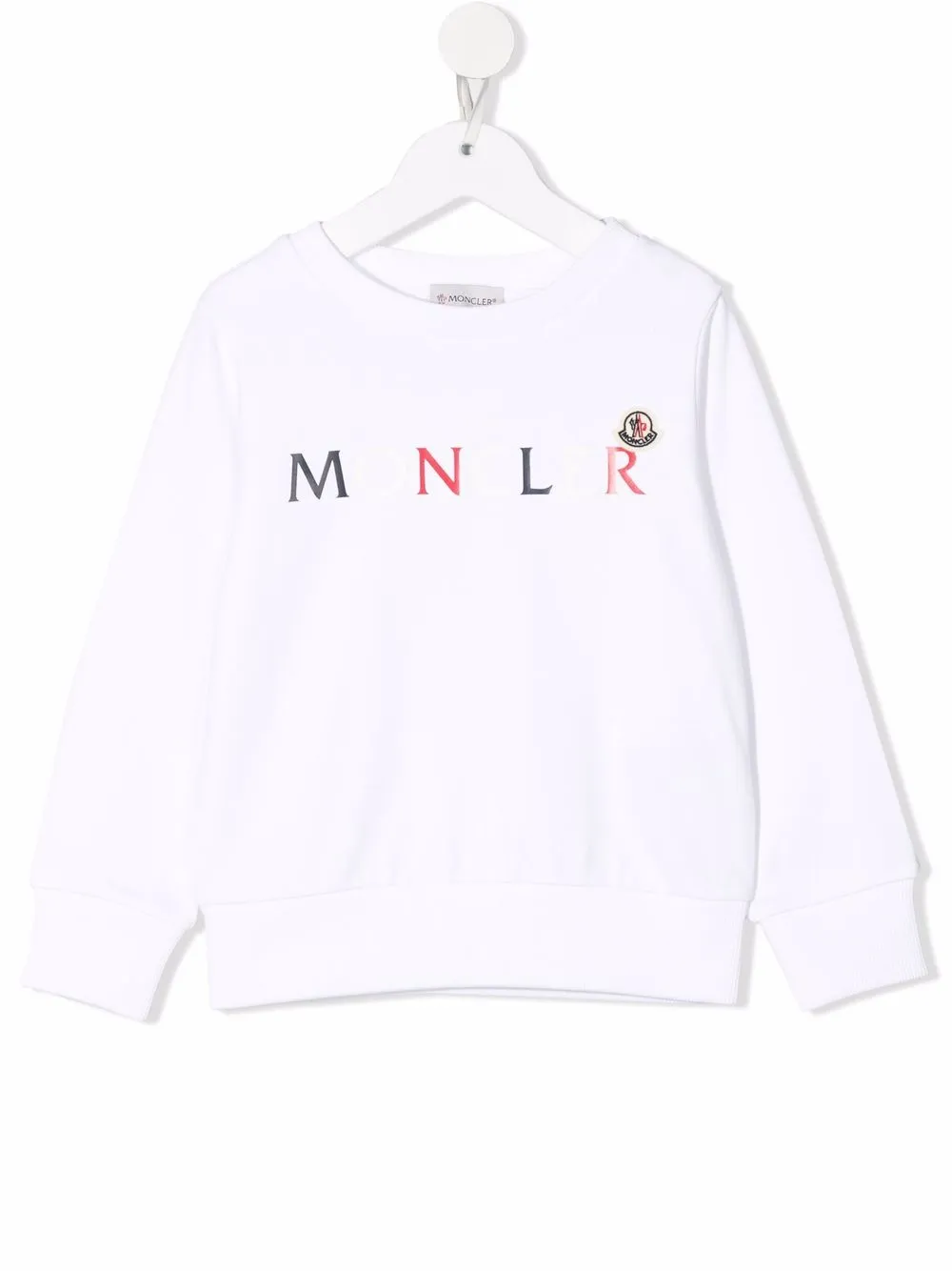 

Moncler Enfant sudadera con logo estampado - Blanco