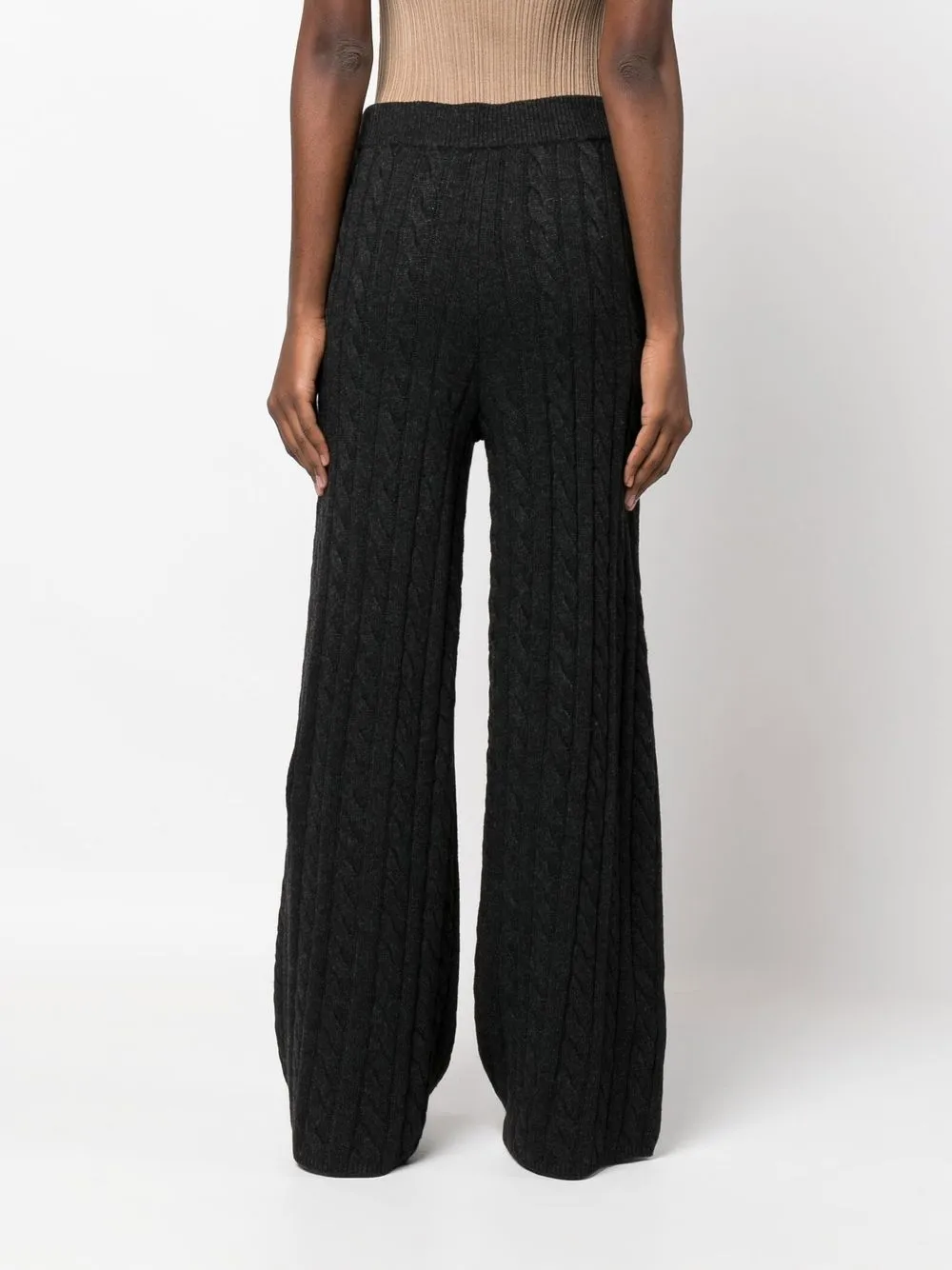 JOSEPH cableknit wideleg Trousers Farfetch