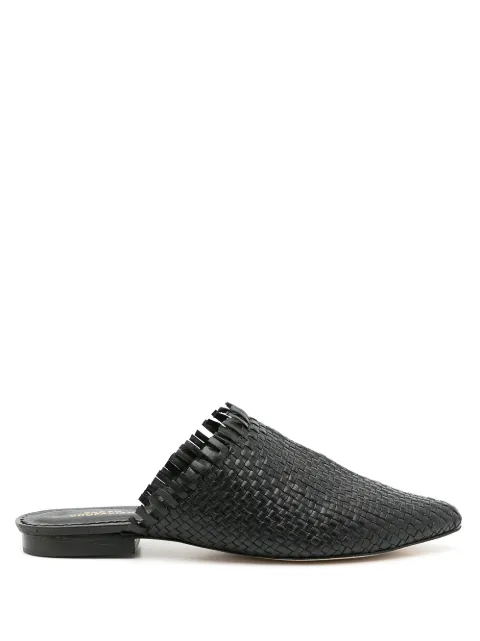 Sarah Chofakian mules entretejidos