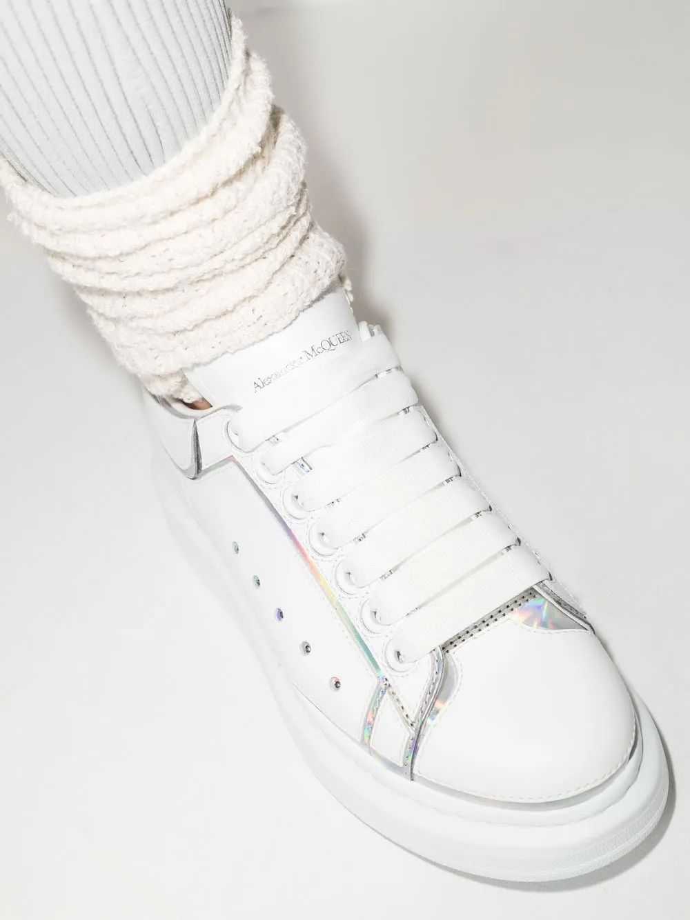 Alexander Mcqueen Oversized Low-top Sneakers In White