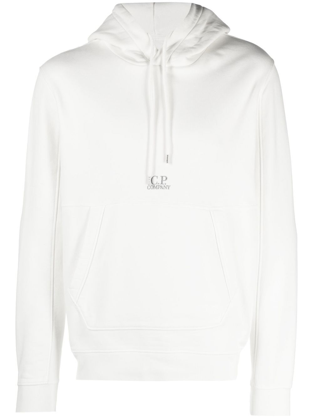 C.P. Company brushed-fleece drawstring hoodie - Neutrals