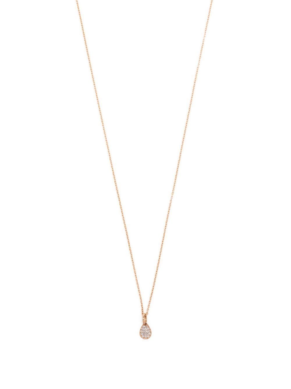 Ginette Ny 18kt Rose Gold Mini Bliss Diamond Pendant Necklace