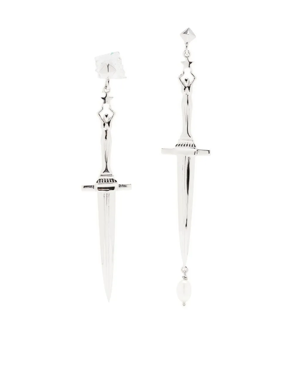 

Pamela Love Dagger silver earrings - Plateado