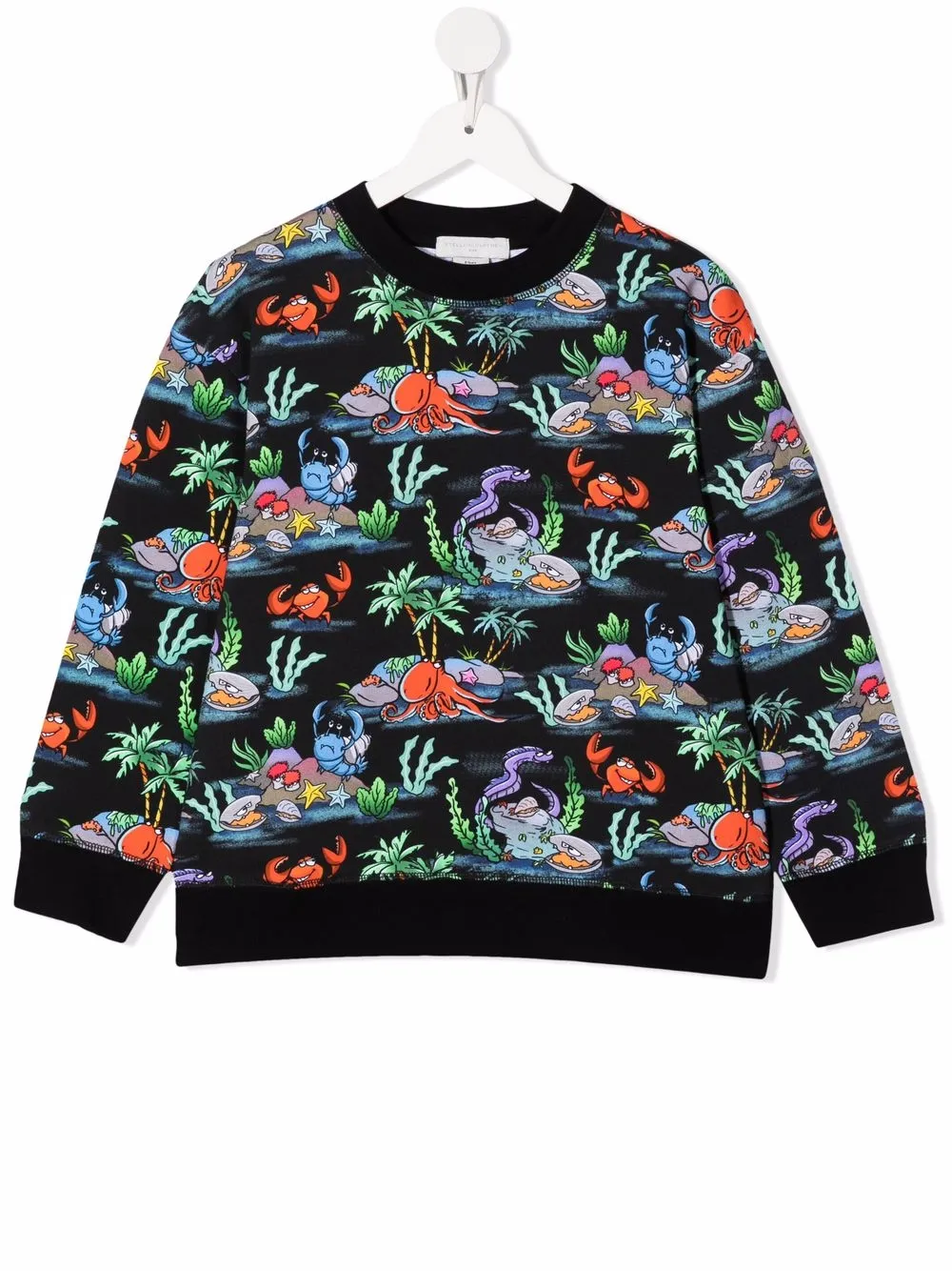 

Stella McCartney Kids sudadera estampada - Negro