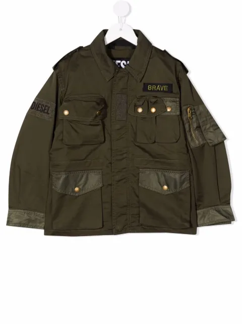 Diesel Kids جاكيت عسكري 'برايف'