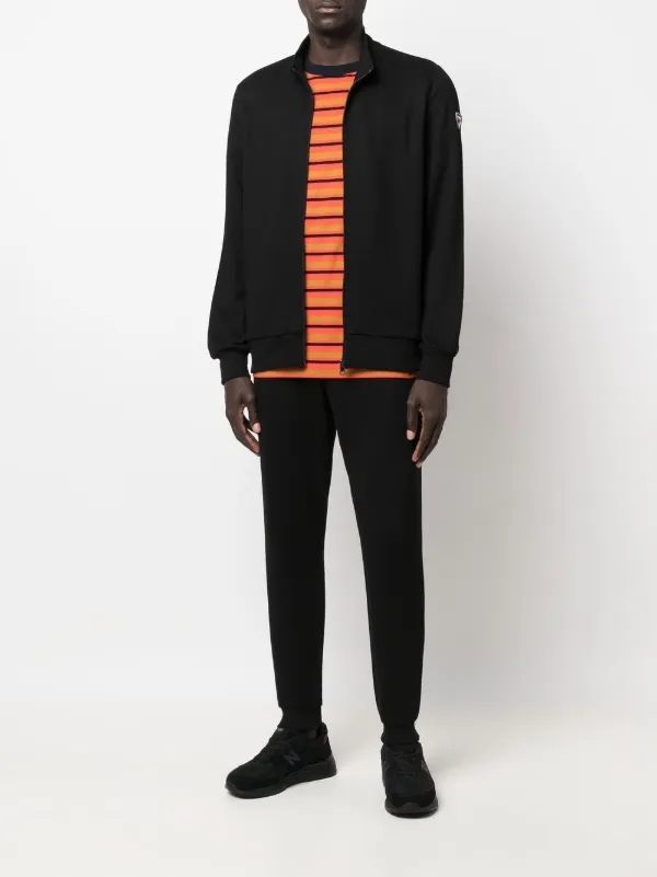 Rossignol logo-print zip-up Sweatshirt Black FARFETCH JO