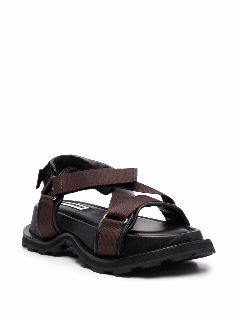 Jil Sander Sandalen met klittenband - Bruin