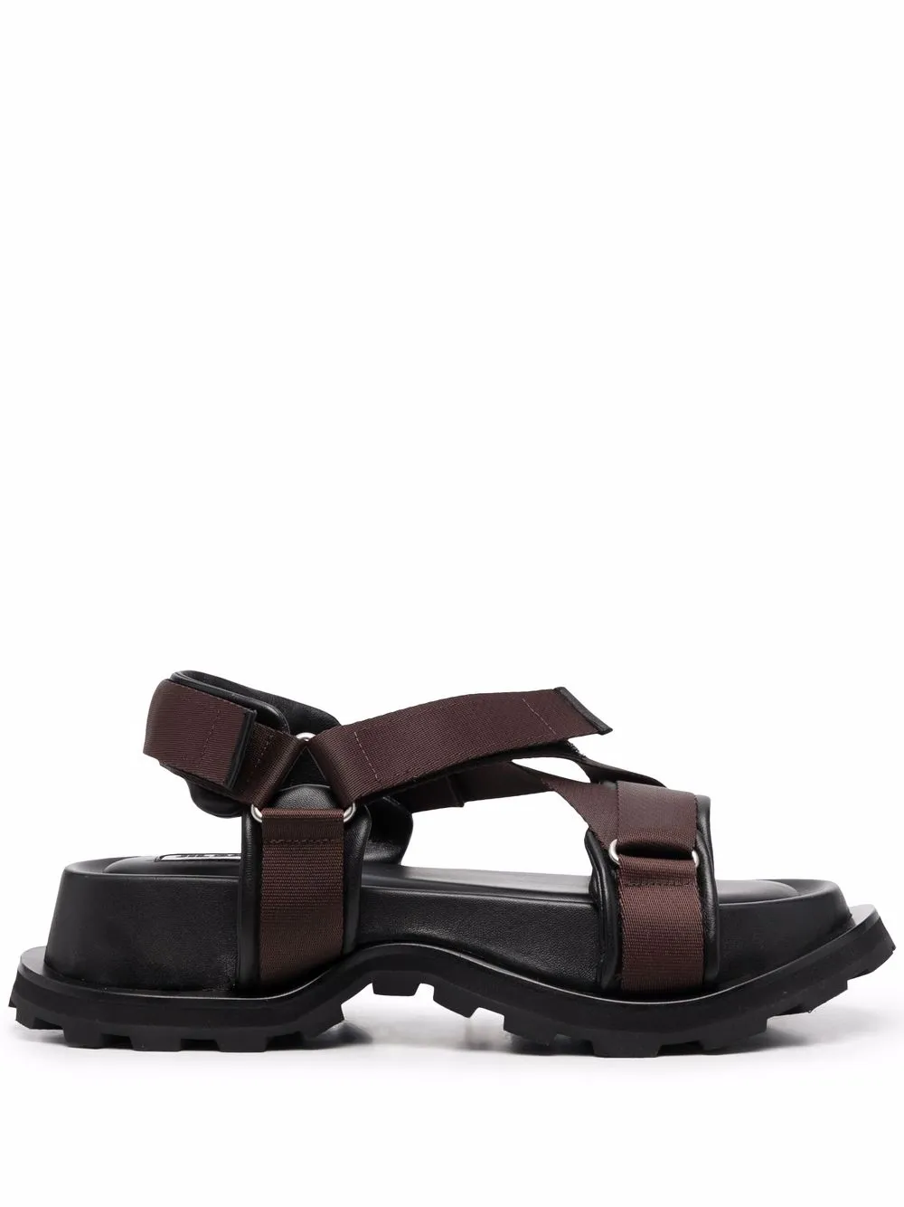 

Jil Sander touch-strap fastening sandals - Brown