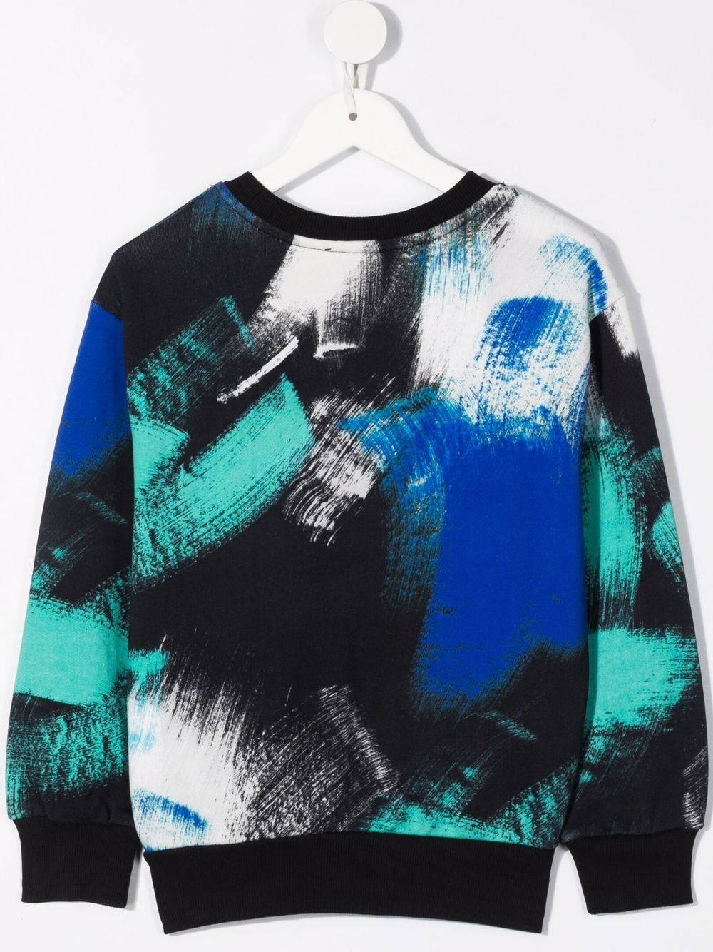 фото Diesel kids painterly logo-print sweatshirt