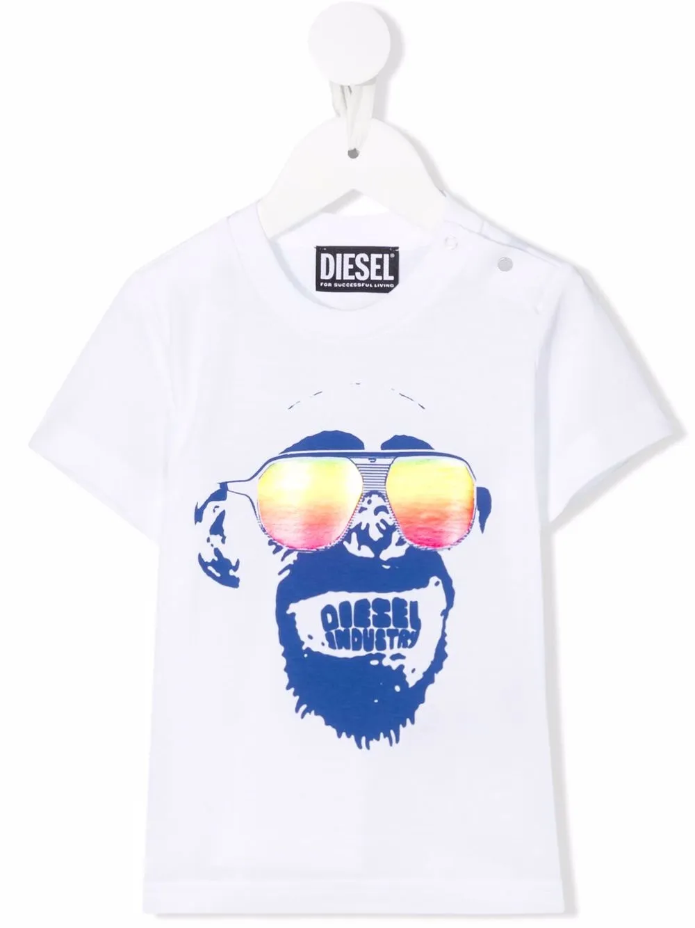 

Diesel Kids playera con estampado gráfico - Blanco