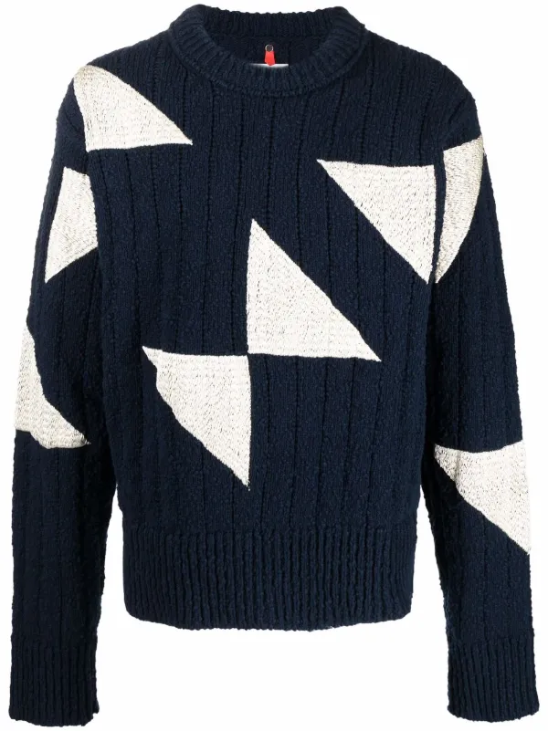 OAMC Geometric crew-neck Jumper - Farfetch