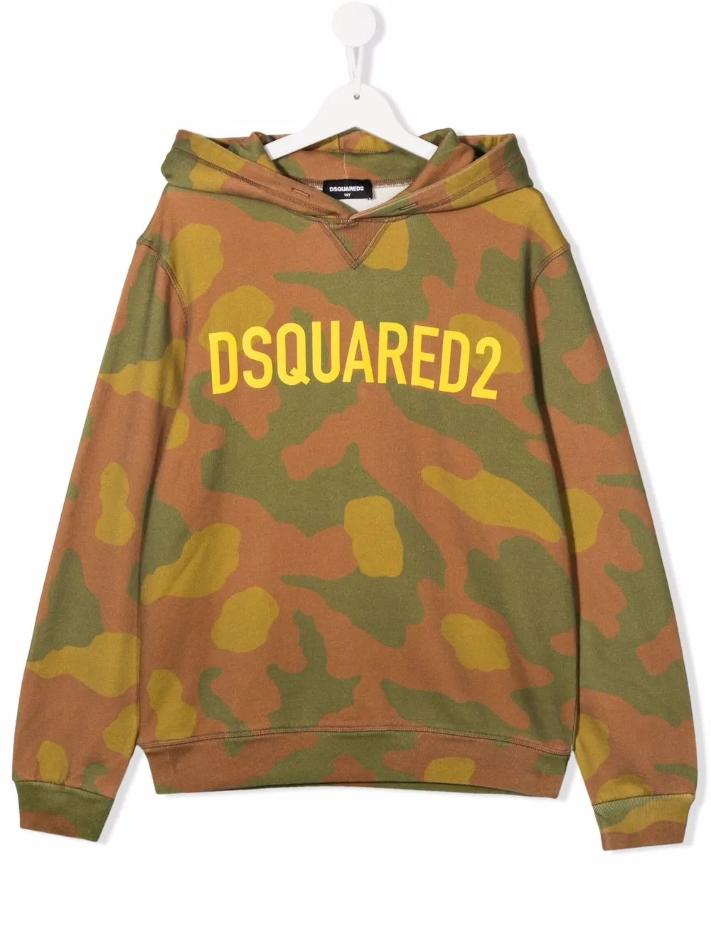 

Dsquared2 Kids TEEN camouflage logo-print hoodie - Green