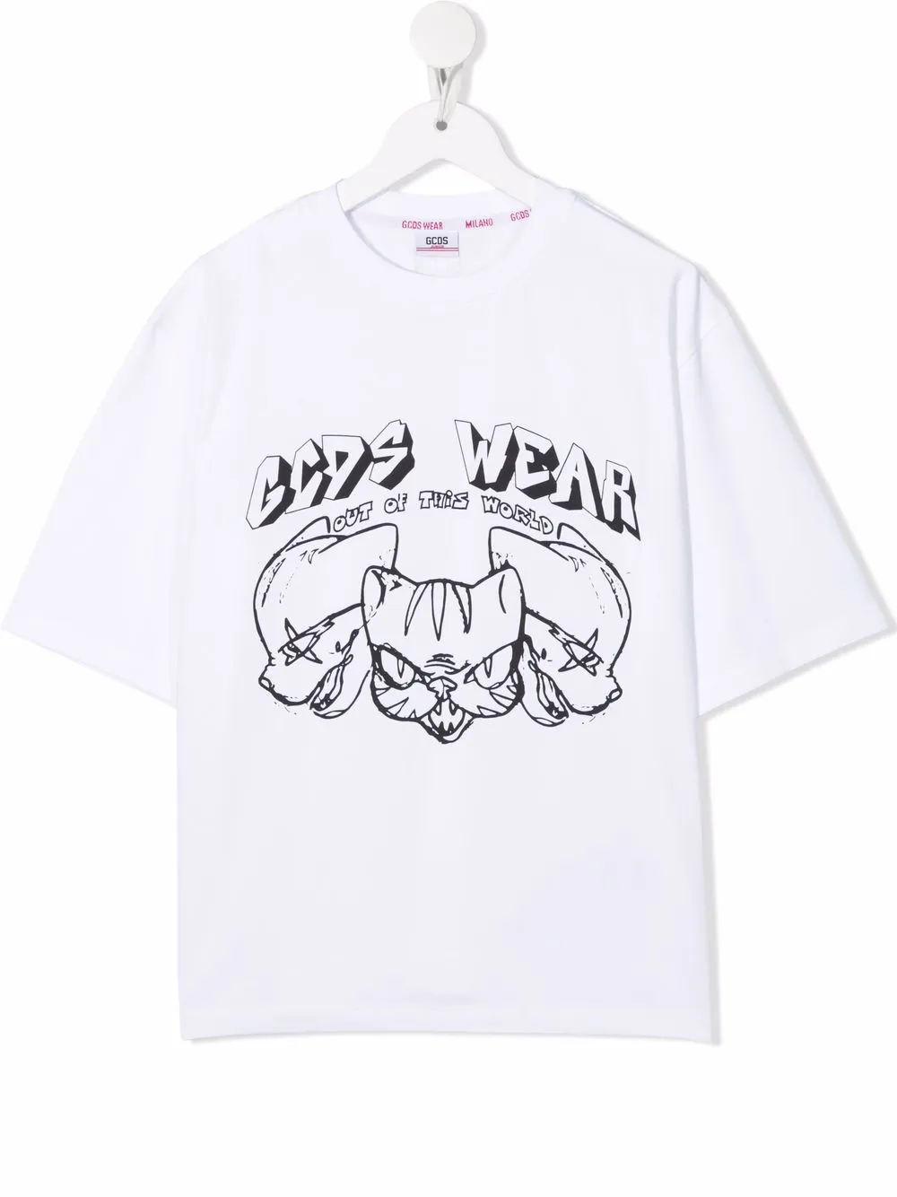 

Gcds Kids playera con logo estampado - Blanco