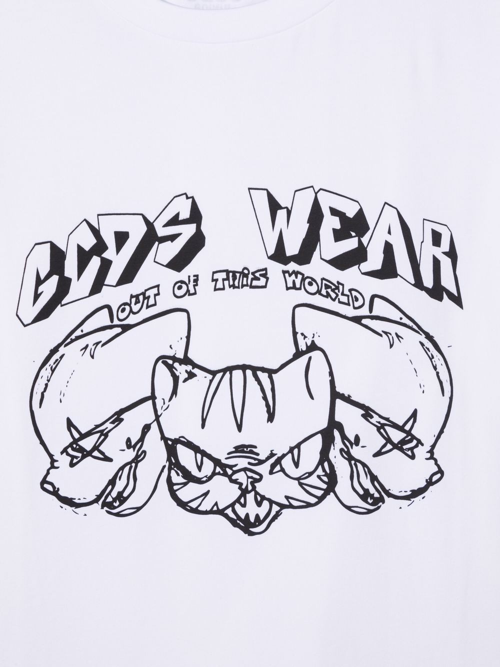 фото Gcds kids teen logo-print t-shirt