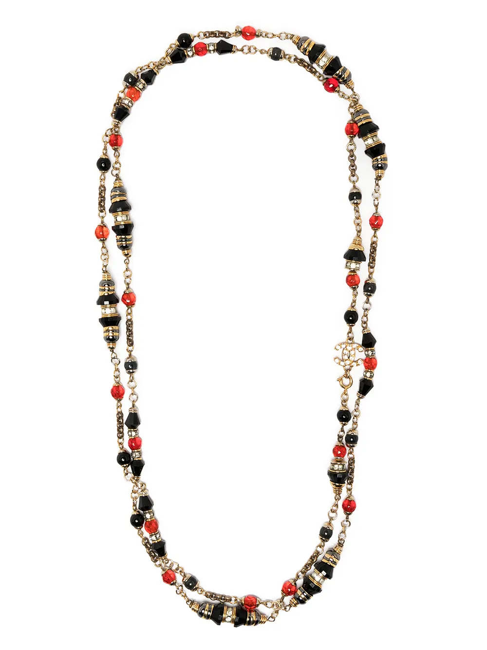 

CHANEL Pre-Owned CC beaded necklace - Gold