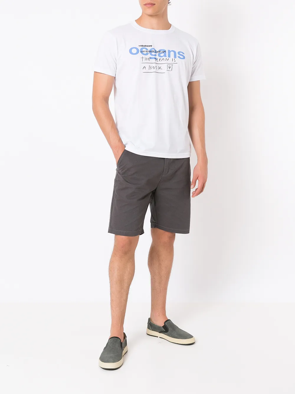 Osklen T-shirt met logoprint - Wit