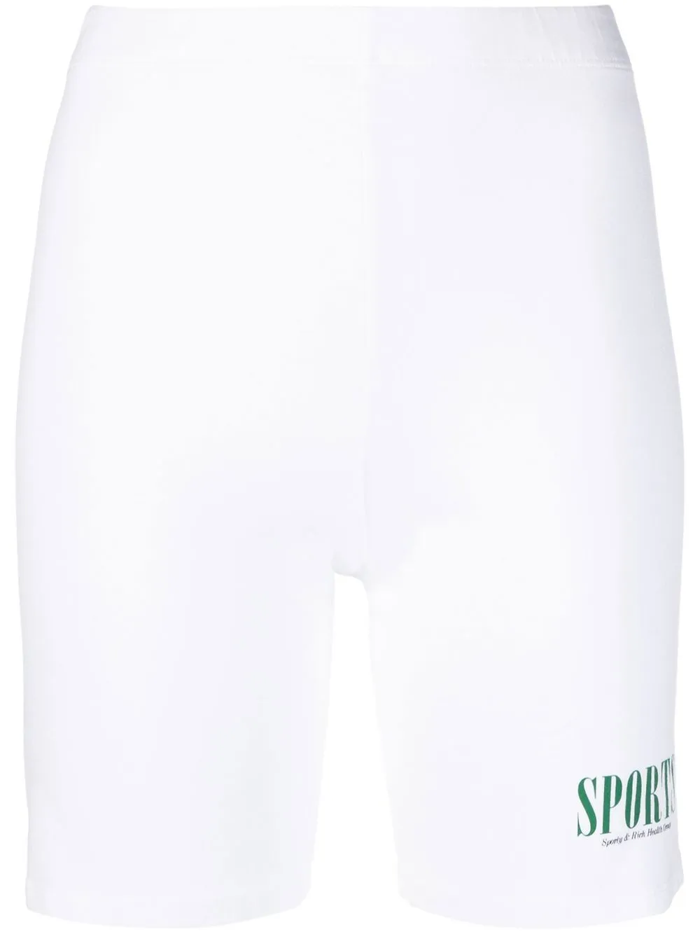 

Sporty & Rich bermudas con logo estampado - Blanco