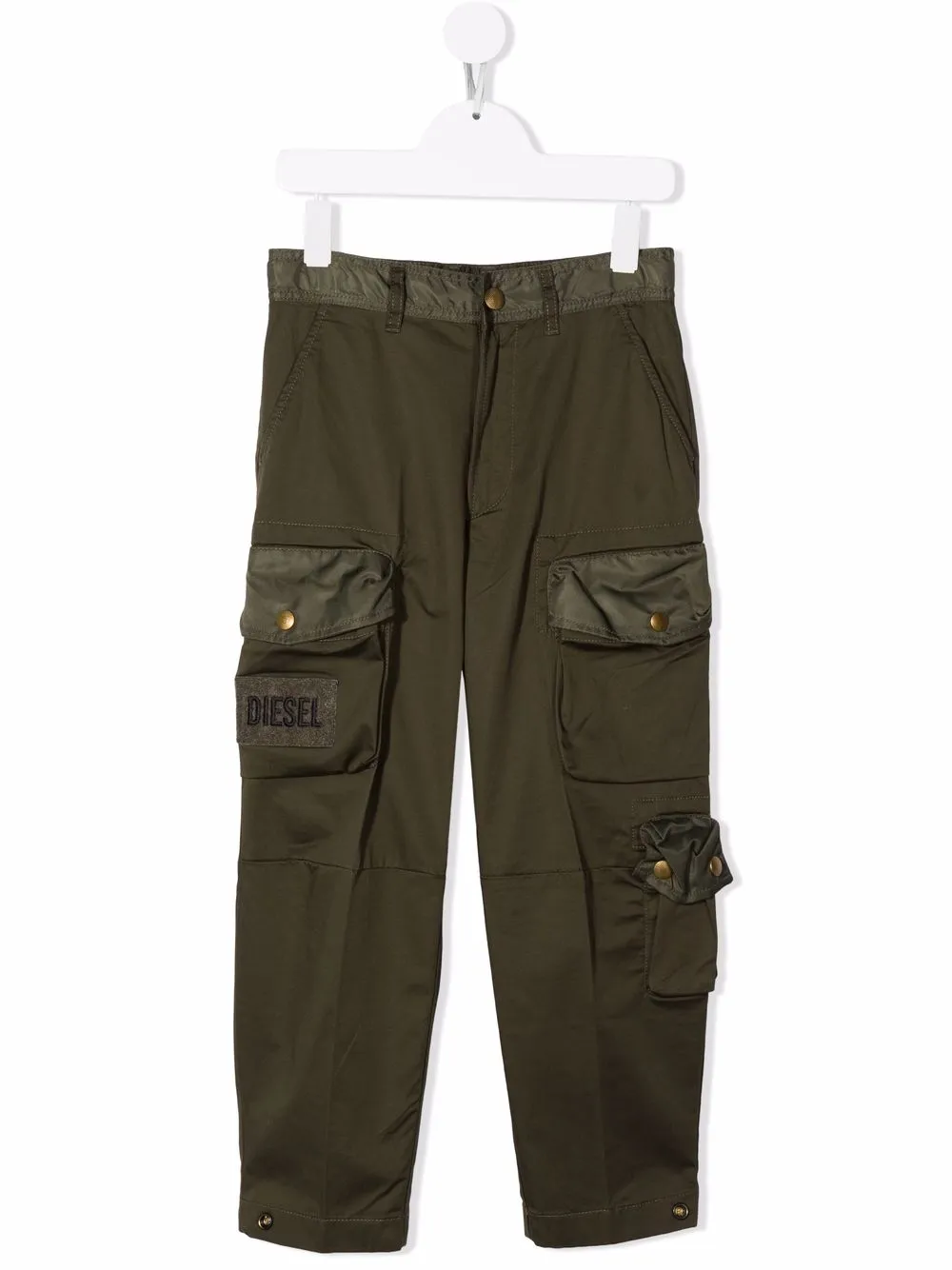 

Diesel Kids pantalones cargo rectos - Verde