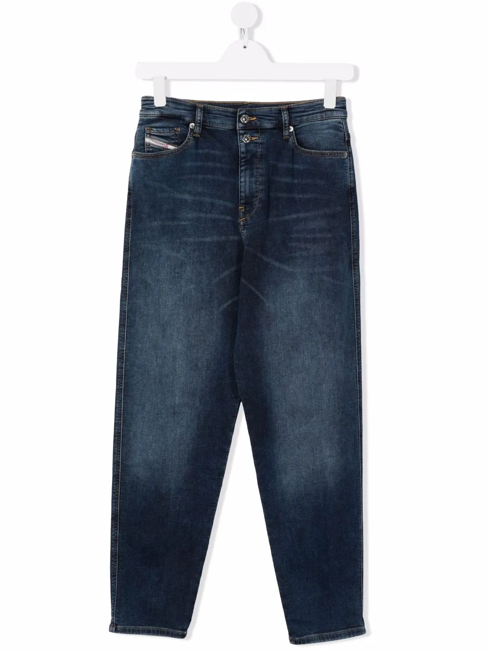 

Diesel Kids jeans rectos con bolsillos - Azul