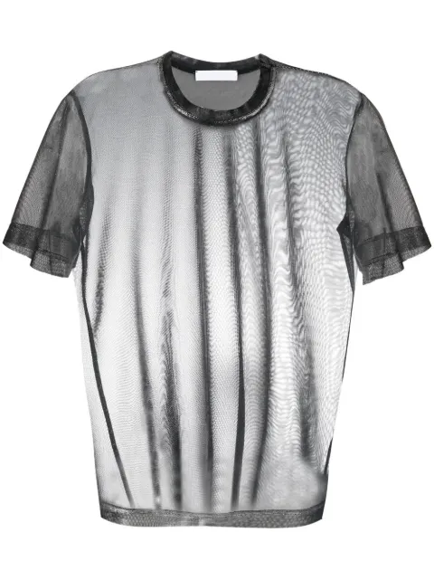 RXQUETTE sheer round neck T-shirt