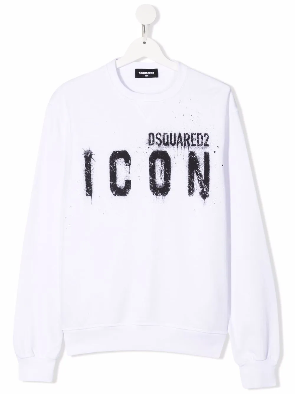 

Dsquared2 Kids sudadera con logo y cuello redondo - Blanco