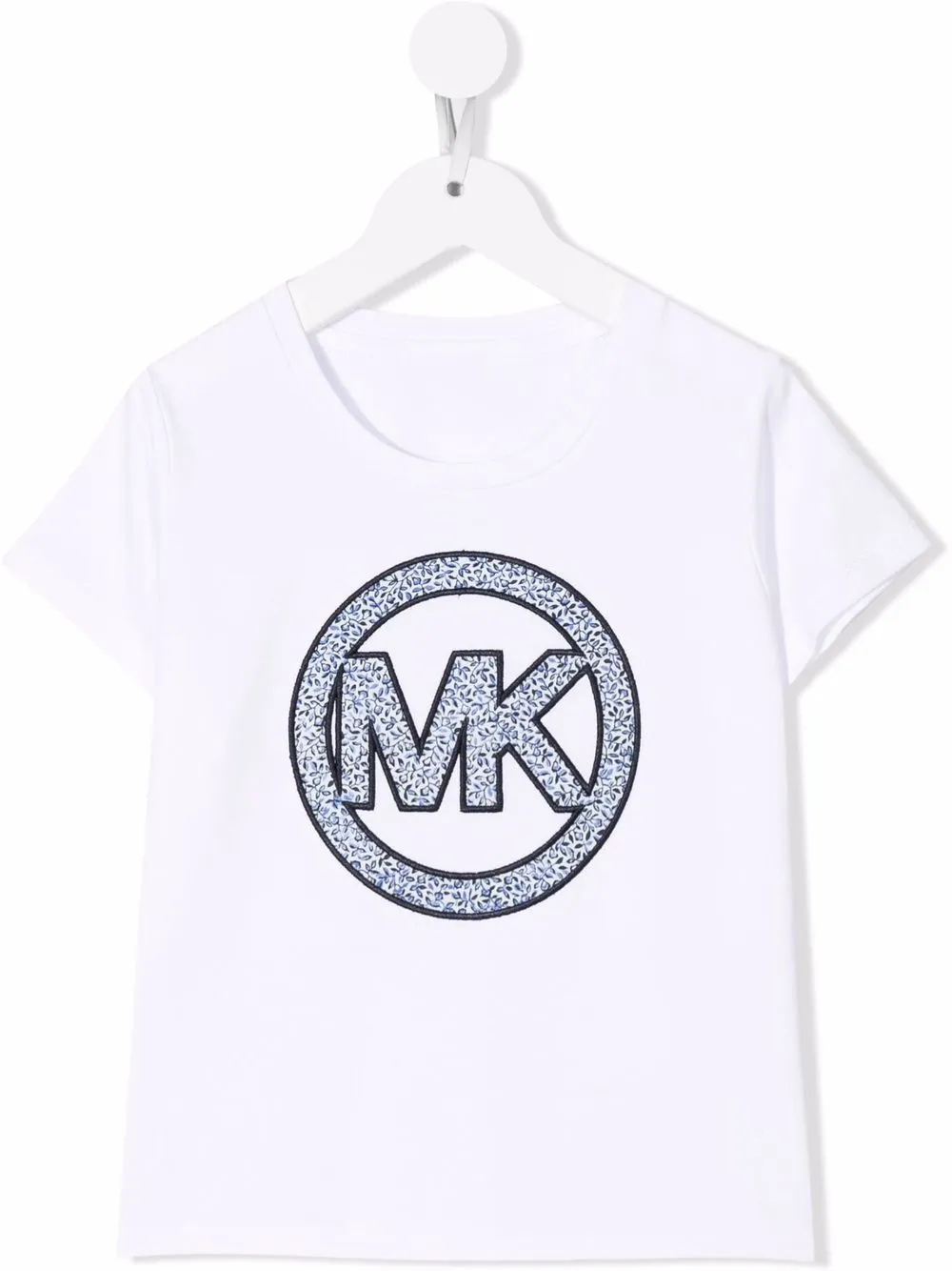 

Michael Kors Kids playera con logo bordado - Blanco