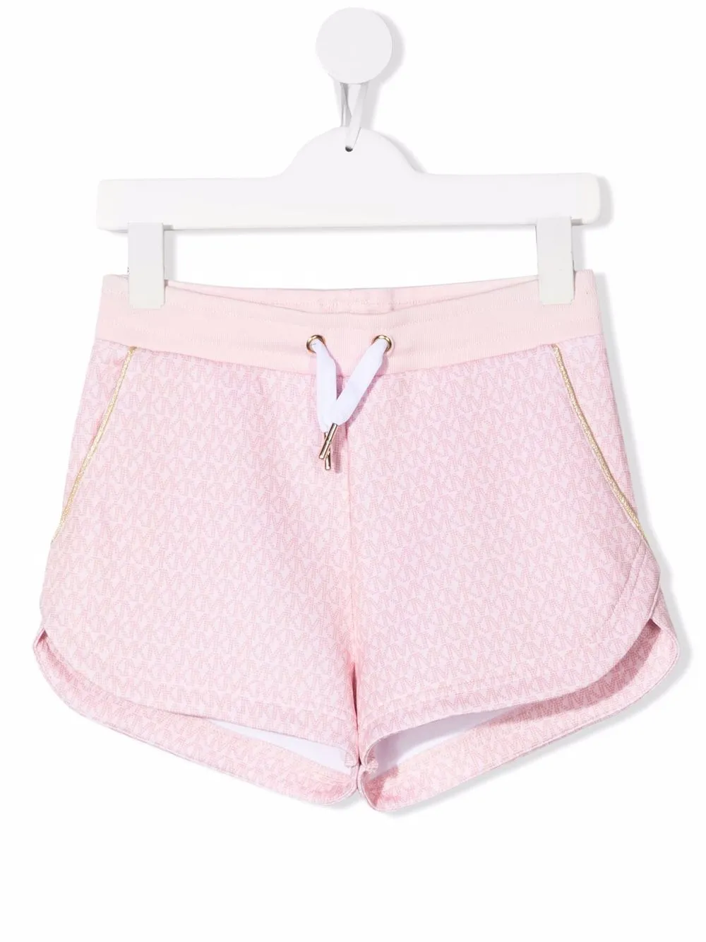 

Michael Kors Kids shorts deportivos con logo y cordones en la pretina - Rosado