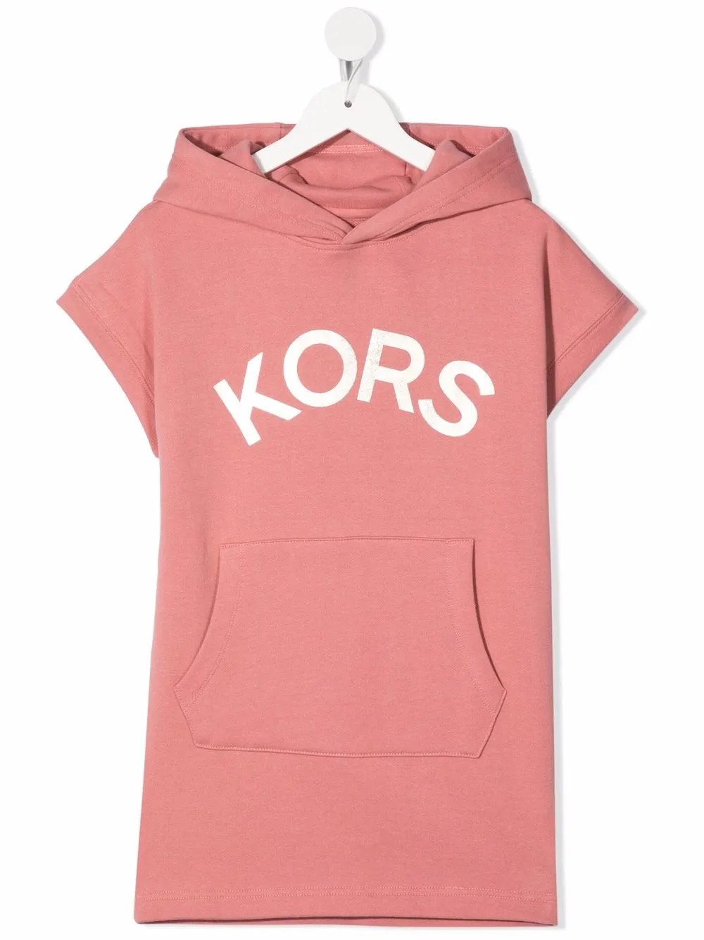 

Michael Kors Kids vestido con capucha y logo - Rosado