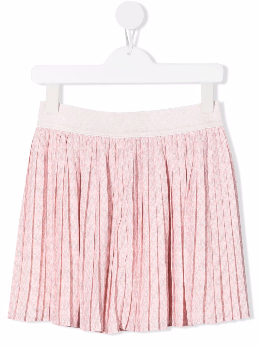 Michael Kors Kids logo print pleated skirt - Pink