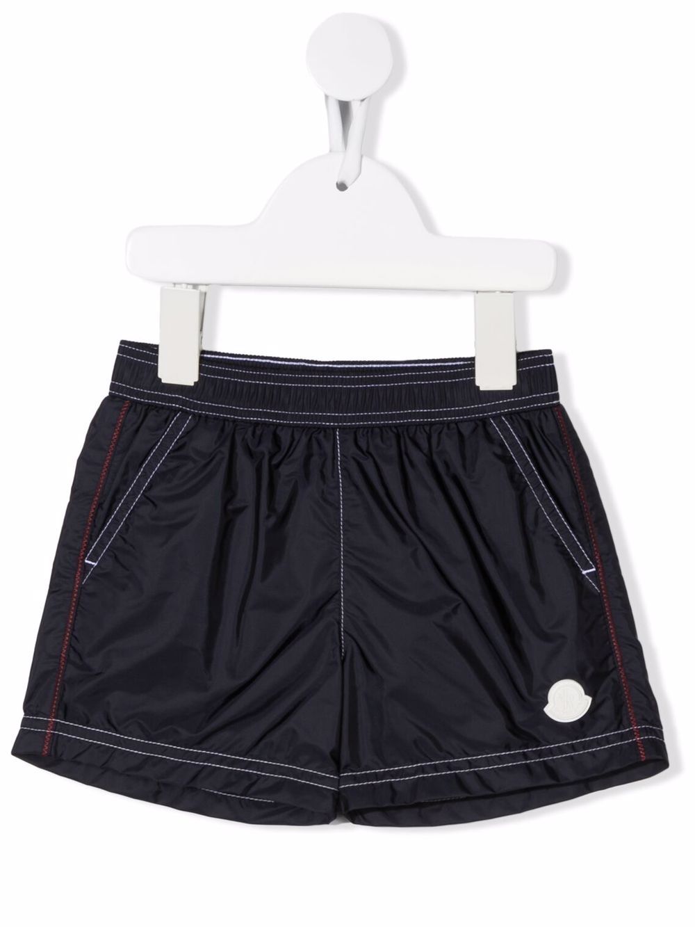 

Moncler Enfant logo-patch swim shorts - Blue