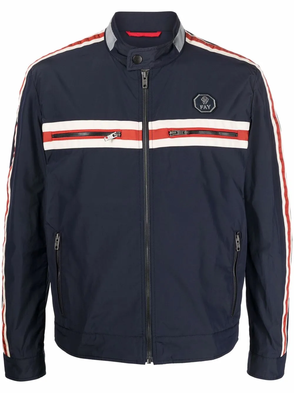 

Fay zip-up track jacket - Blue