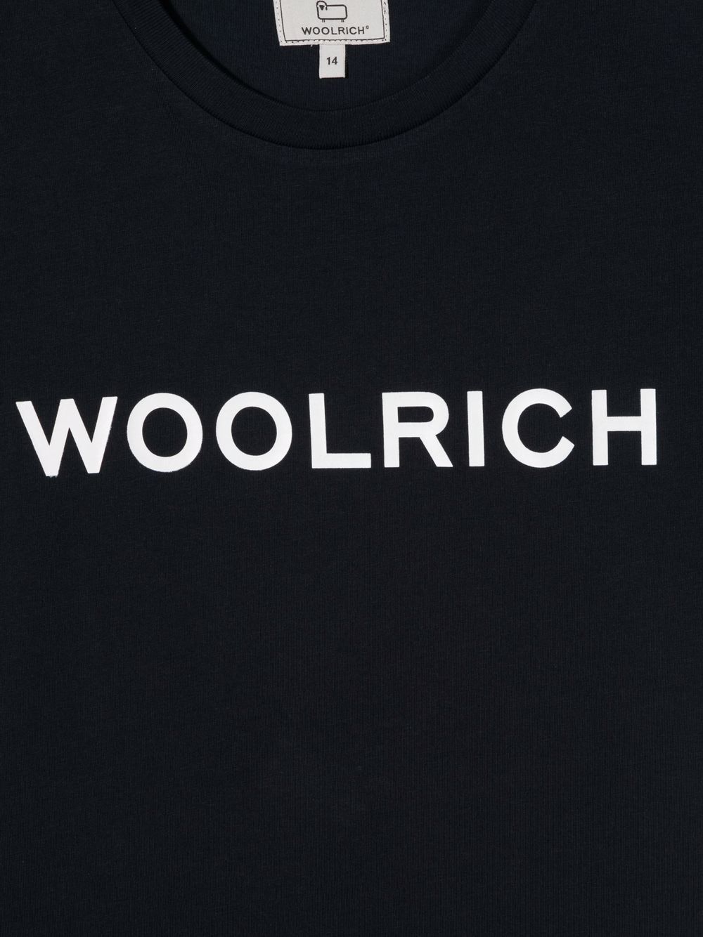 фото Woolrich kids футболка с логотипом