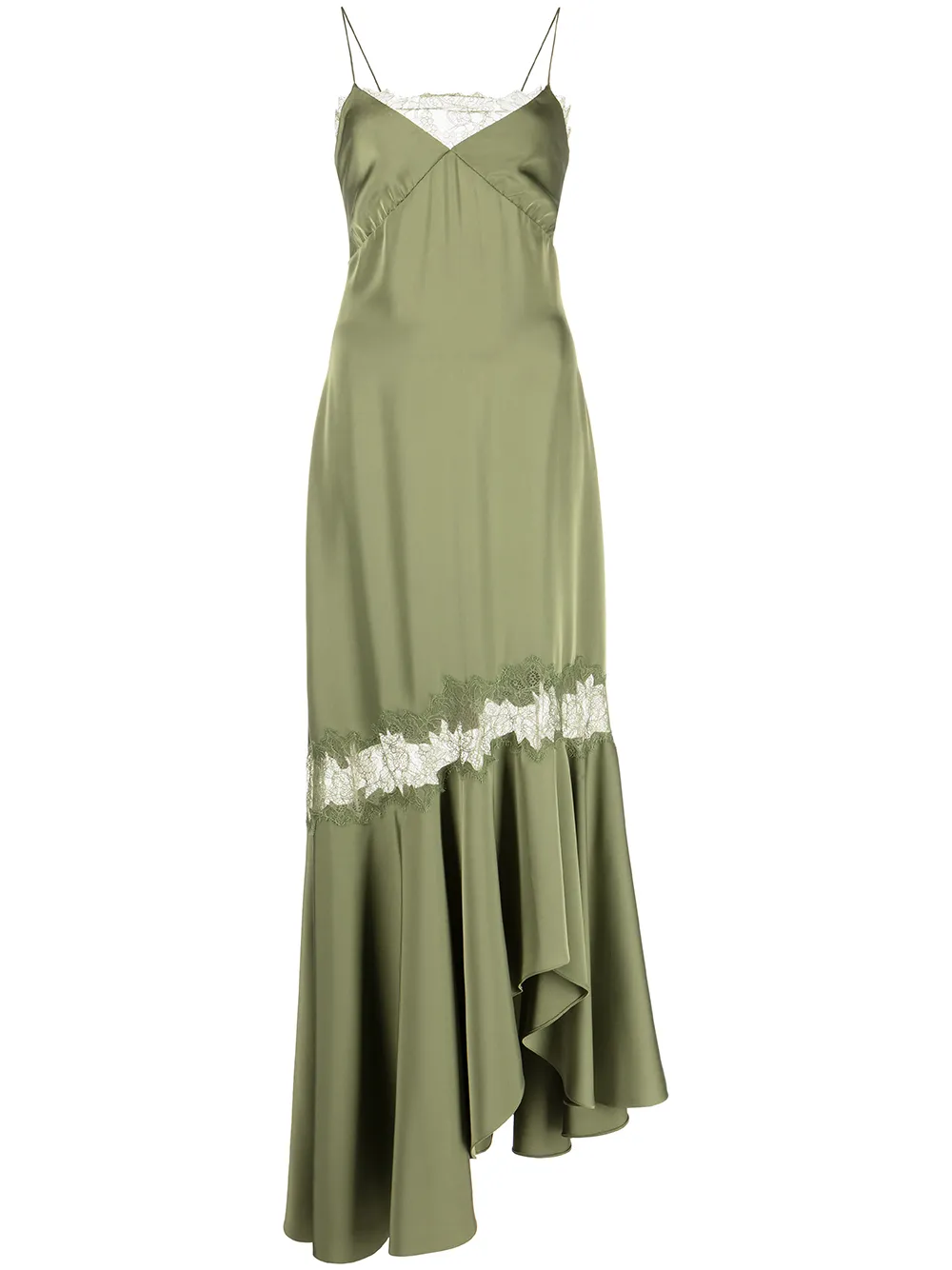 

Sachin & Babi vestido Candace con ribete de encaje - Verde