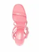 Paris Texas high-shine 140mm platform sandals