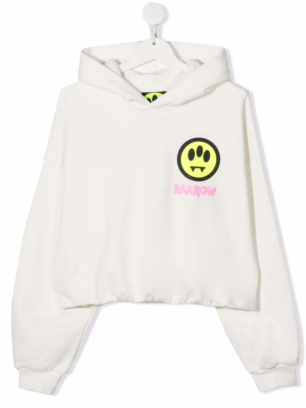 

Barrow kids hoodie con logo estampado - Blanco