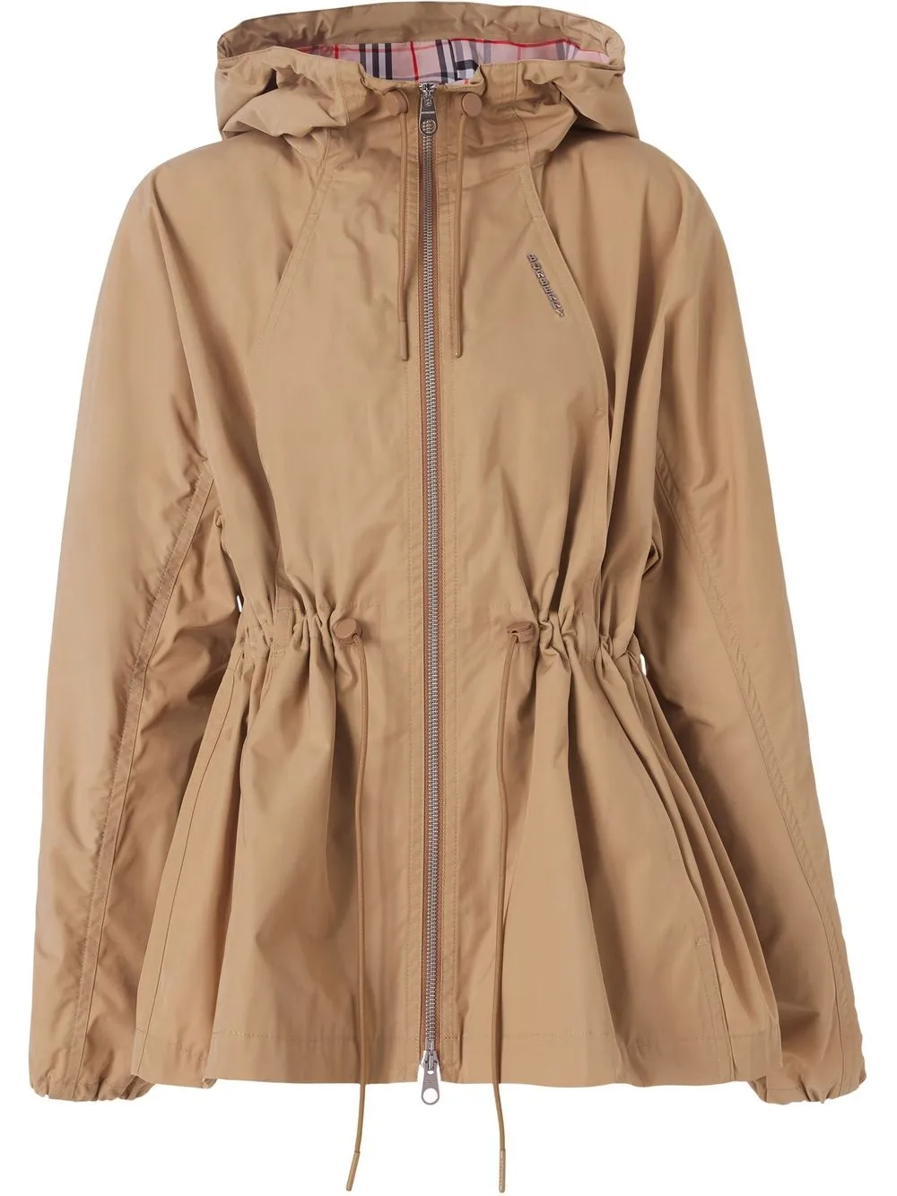 Burberry Monogram EKD Shape-memory Taffeta Hooded Jacket - Brown