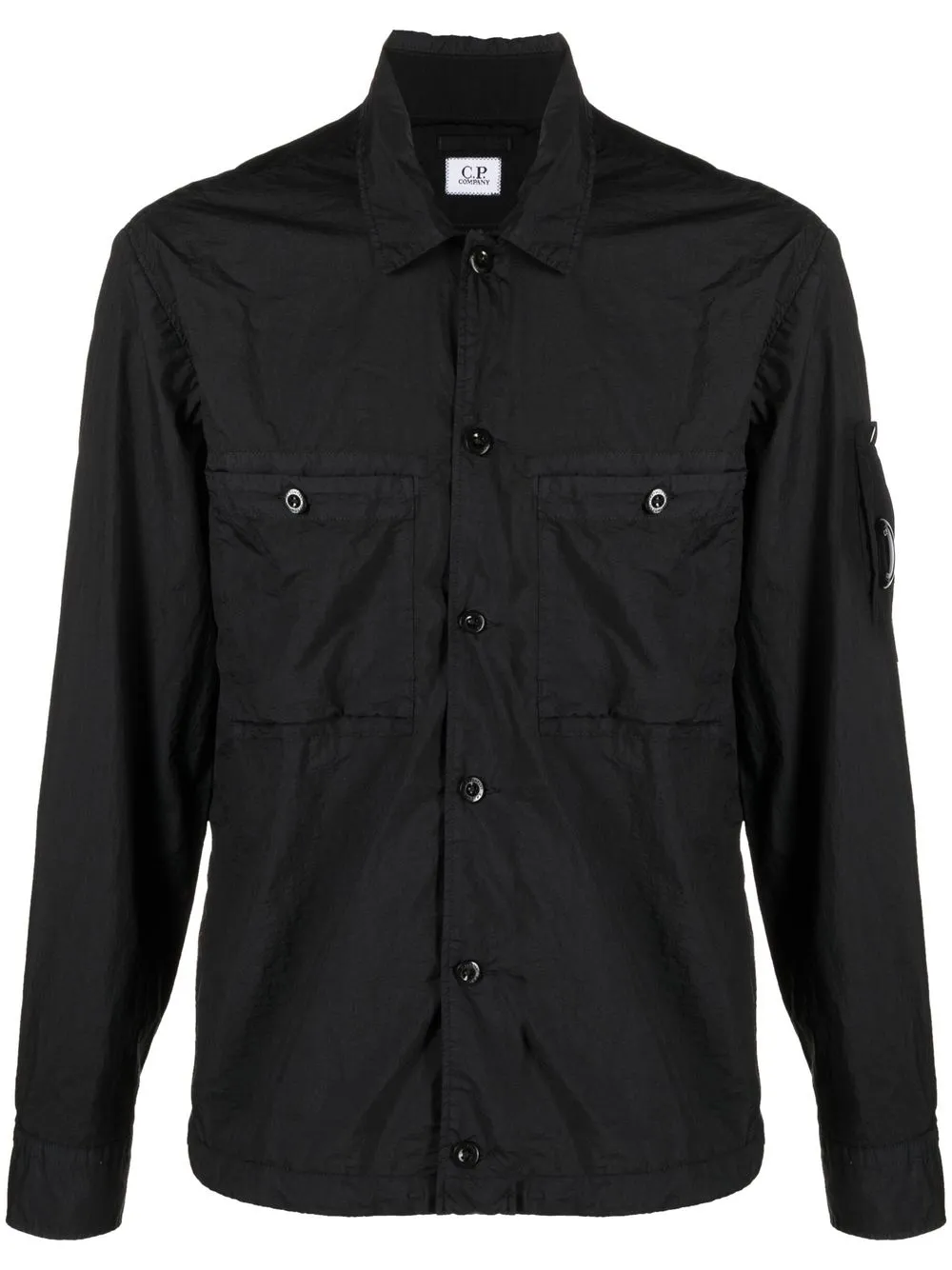 

C.P. Company Taylon Lens-detail overshirt jacket - Black