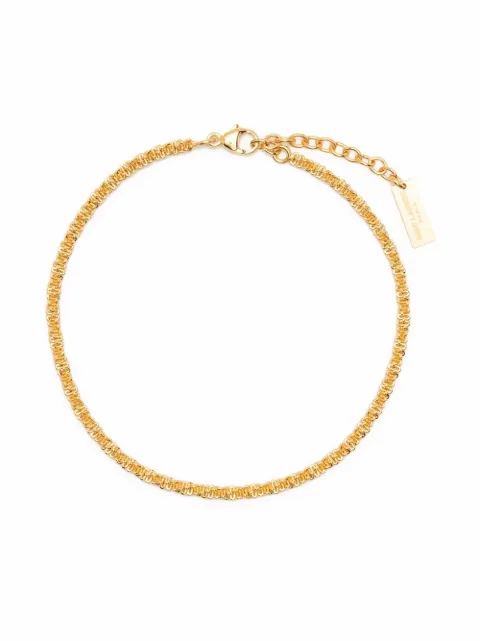 Saint Laurent pulsera Small Faceted con eslabones 