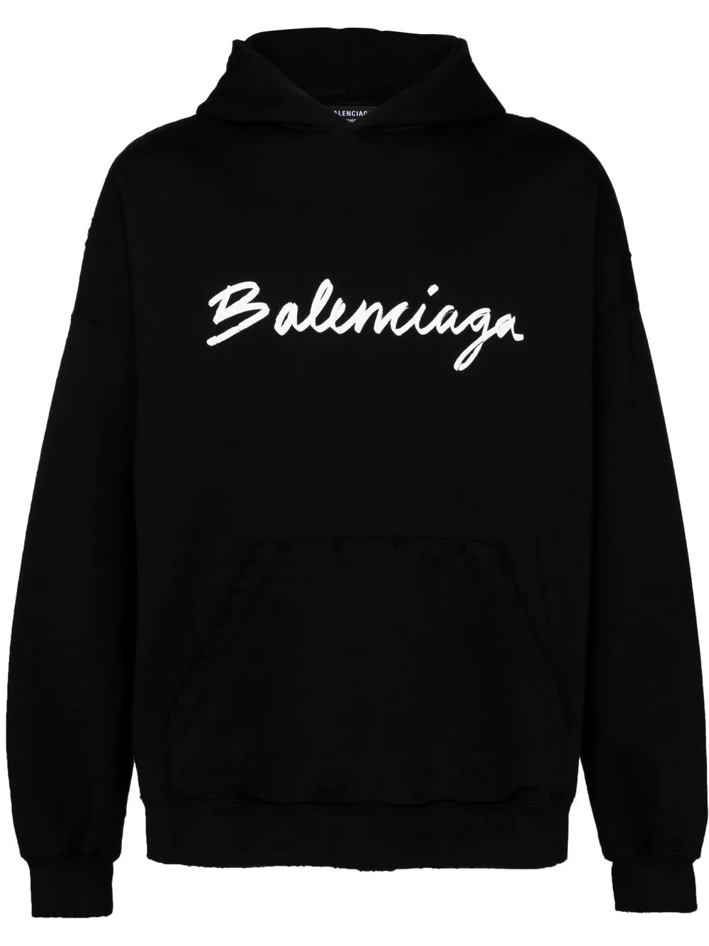 

Balenciaga hoodie con logo estampado - Negro
