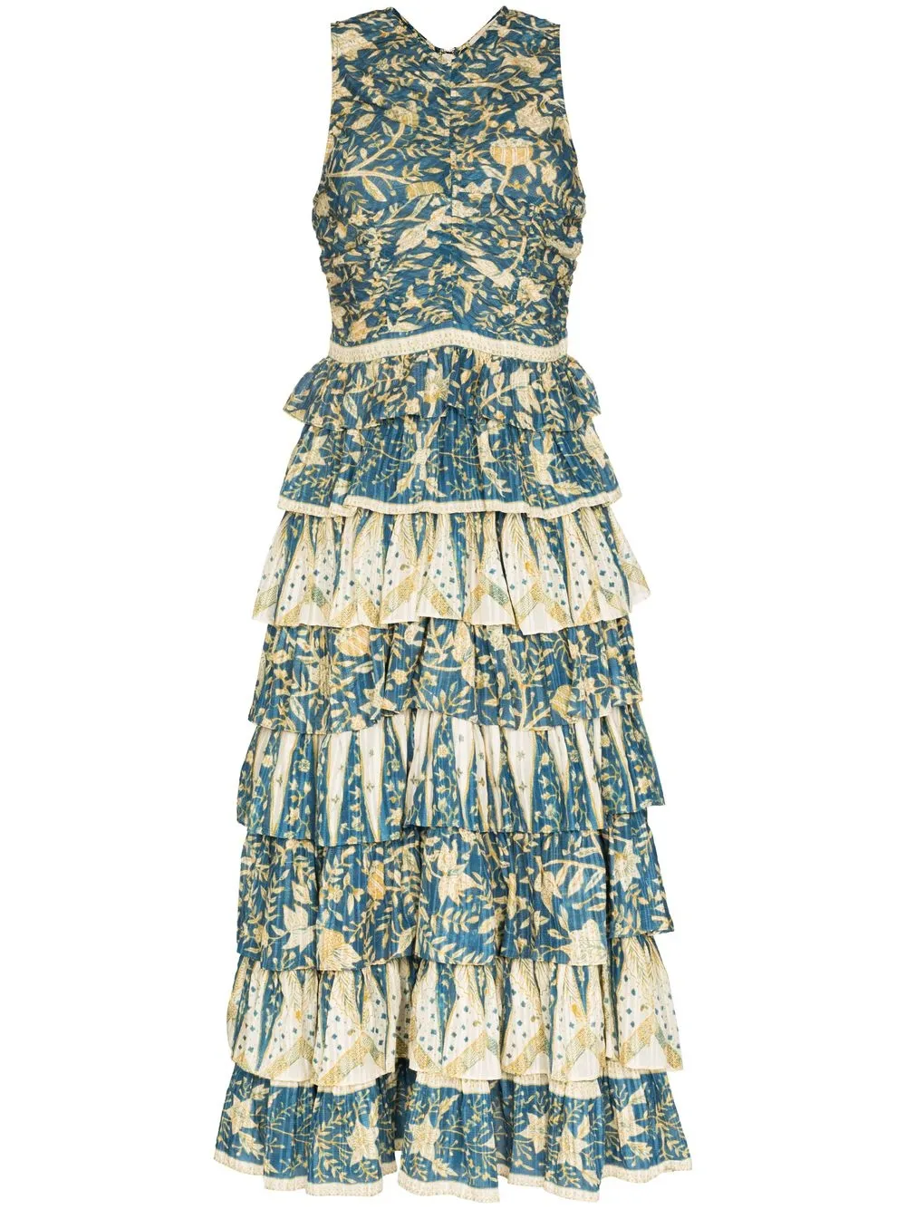 

Ulla Johnson vestido Ariah estampado - Azul